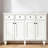 White Solid + Manufactured Wood Shoe Storage Bench