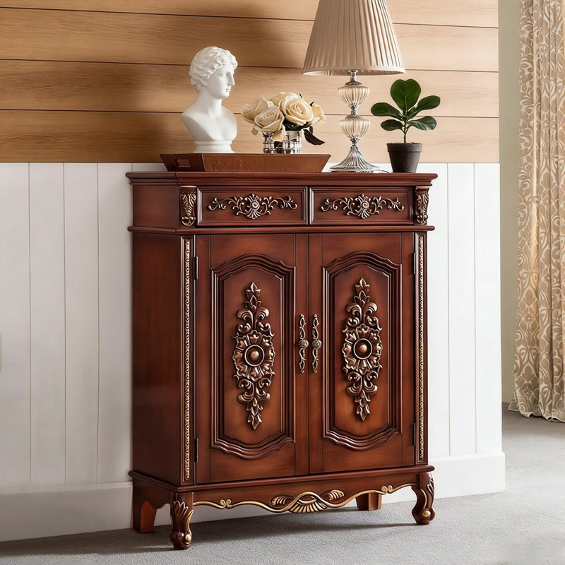 Banc de rangement en bois manufacturé brun