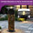 36.02"H Modern Geometric Cutout Outdoor Water Fountain with Lights