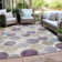 Machine Washable Indoor/Outdoor Xhevrie Plum Rug