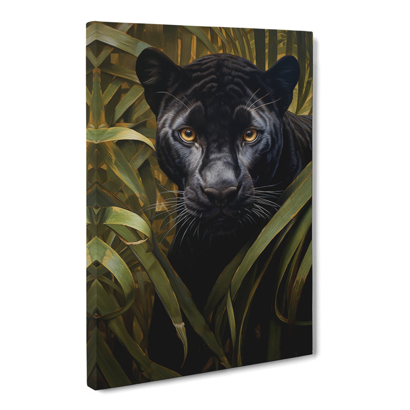 Panther Symbolism No.2 - Wrapped Canvas, 76cm H x 50cm W x 3cm D