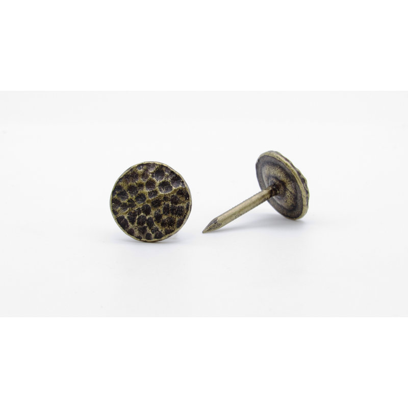 Rond/bordeaux, Laiton OX, H 0,625 po x l 0,625 po x P 1 po