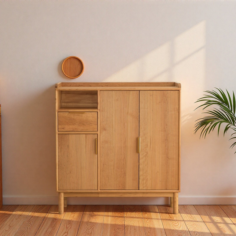 Armoire de rangement à chaussures verticale minimaliste, H 47,24 po x l 47,24 po x P 14,96 po