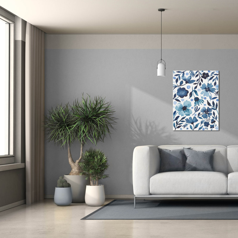  «Sunday Garden 1» par Cheryl Warrick, art mural sur toile, 26 po x 34 po, H 34 po x l 26 po