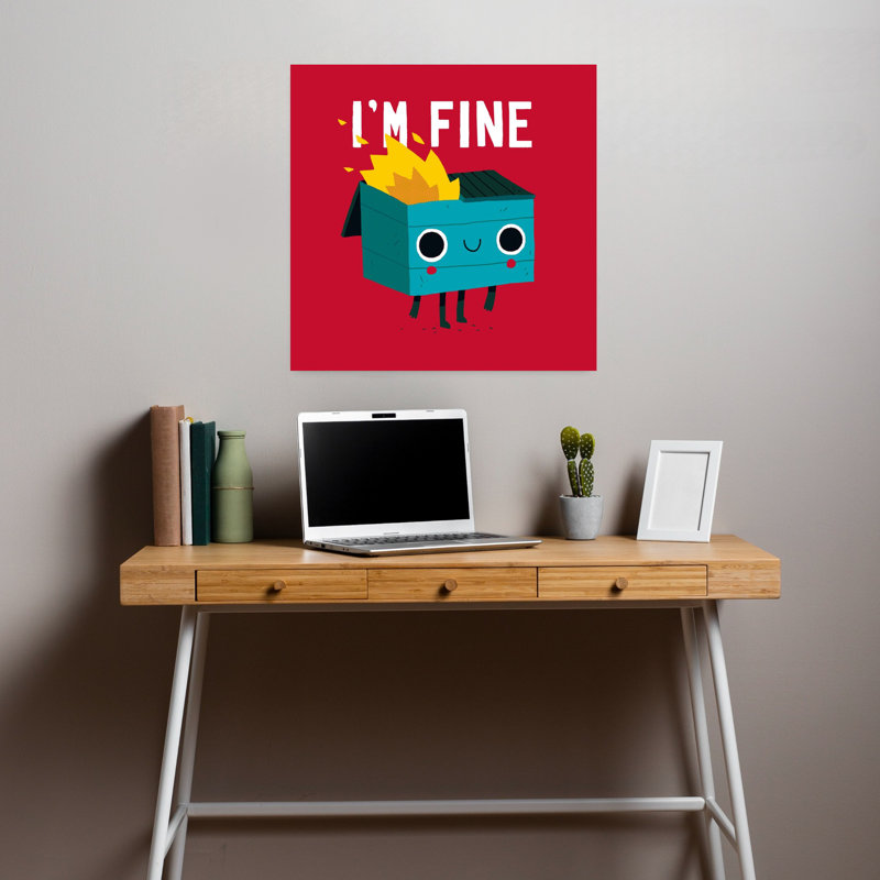 «Dumpster Is Fine Abstract», art urbain contemporain, H 18 po x l 18 po