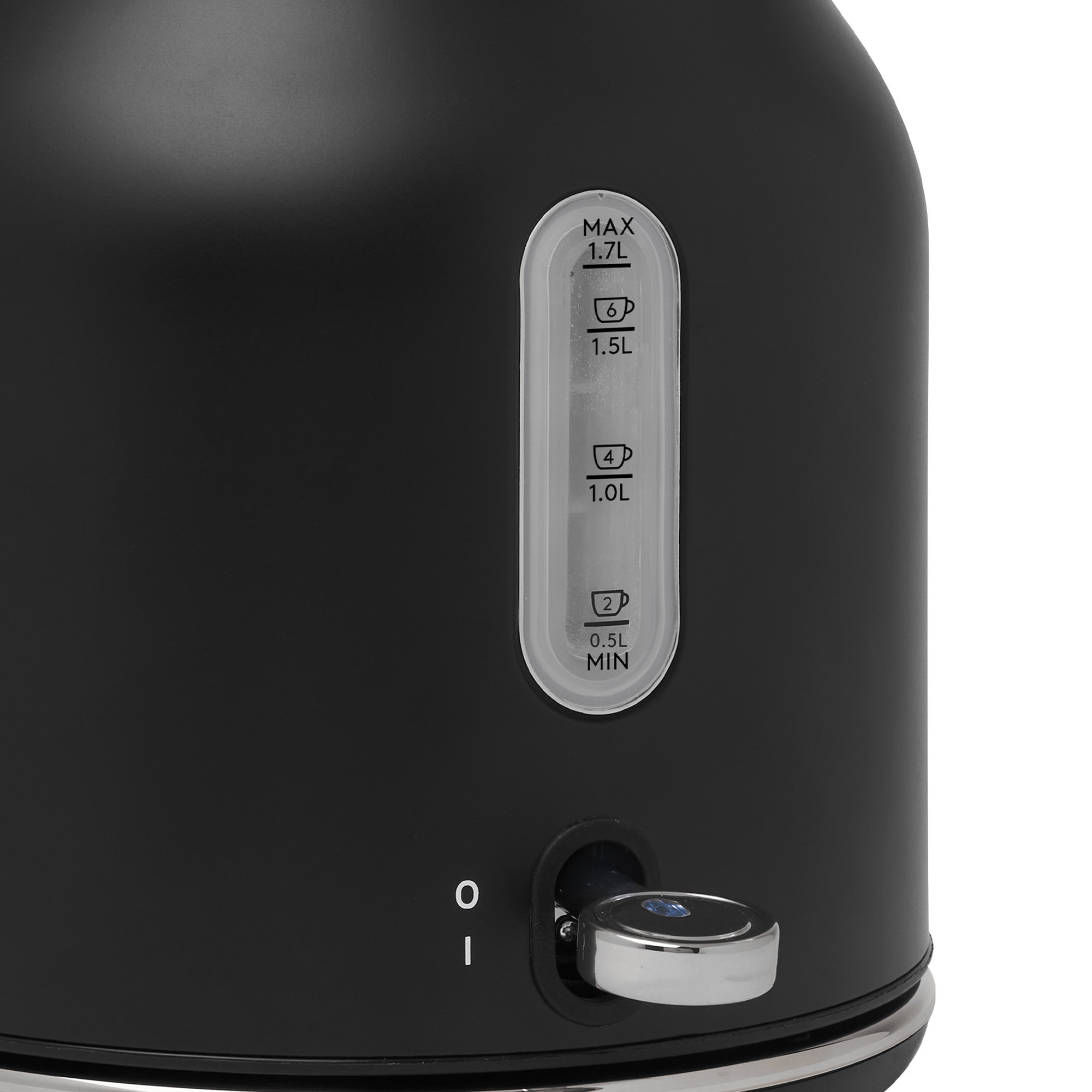 Electric Tea Kettle, Black/Chrome