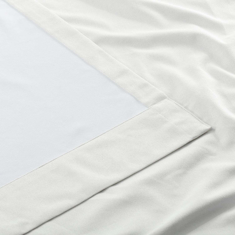 Rideaux occultant 100% occultant et isolant Bodwar, Blanc cassé Starlight, 50 po x 120 po