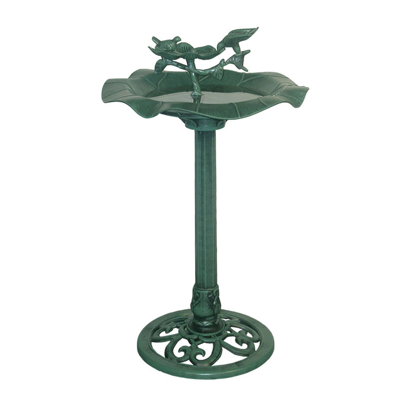 Plastic Single Tier Birdbath