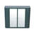 Wall - Mounted Army Mirror Door Bathroom Cabinet, 2 Doors, Vanity Shelving Compartment, Design, Welding Gate Hinges Storage Mirrored Open Shelf, Style, Steel Build-930546645