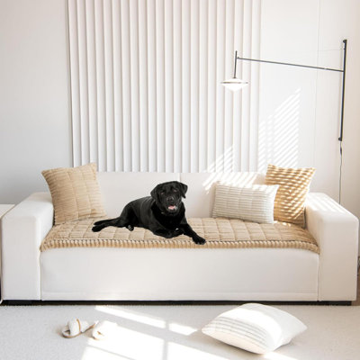Housse pour canapé pour animal de compagnie Housse pour canapé pour chien Housse de canapé pour chien lavable Housse de protection pour canapé Fuzzy