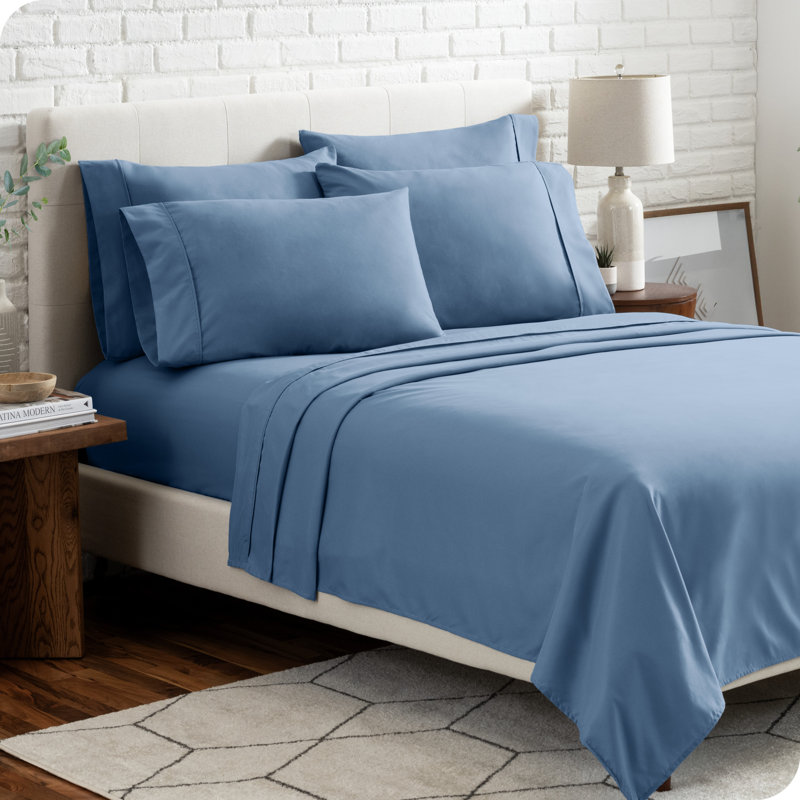 Microfiber Sheet Set with Bonus Pillowcase Set, Coronet Blue, Twin XL