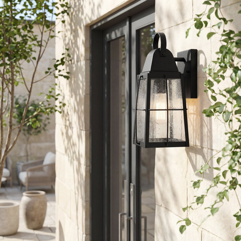 Lanterne murale d'extérieur 1 lumière Tolerand, H 12 po x l 5,75 po x P 6,50 po
