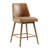 Modern Swivel Bar Stools Set of 2,  Counter Height Faux Leather Upholstered Counter Stools with Back, Mid Century Modern Wood Frame Bar Chairs for Kitchen-117169325