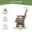 Siège de patio ergonomique pivotant Adirondack-2042674102