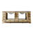 84''Wx34.2''H Freestanding Bathroom Vanity With White Cultured Marble Countertop And Sink,Oak-733331572-733331467-737283326