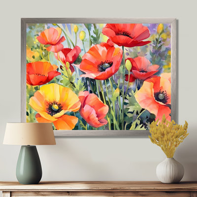Vibrant Poppies I - impressions florales encadrées