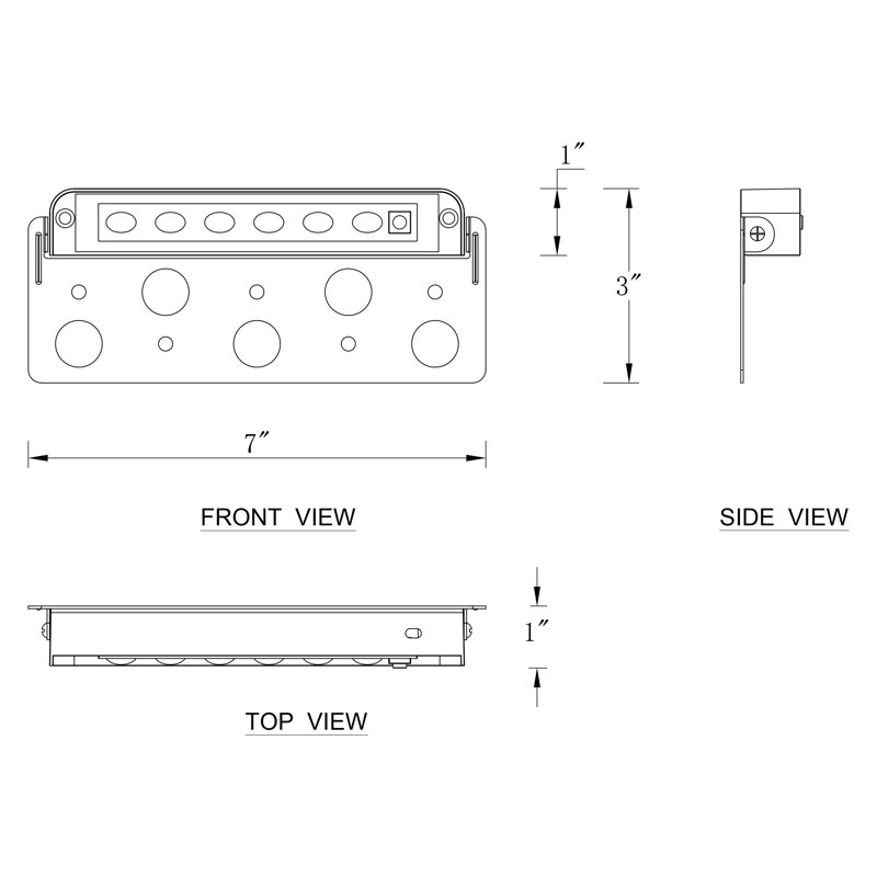 Bronze Low Voltage Integrated LED Metal Step Light Kit