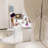 70.9" Wide Electric Lift Vanity Table With Push Buttons And Drawer