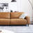 Orange 100% Polyester Modular Sofa cushion Loveseat