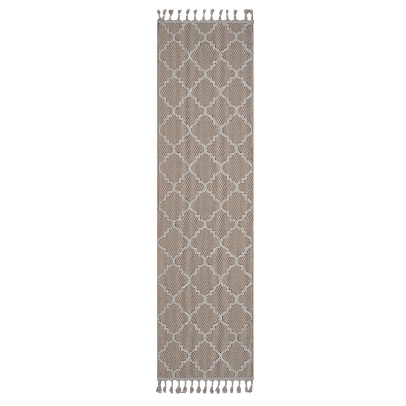Collection Trellis Indoor Outdoor Runner Rug, Runner 2'2" x 8'