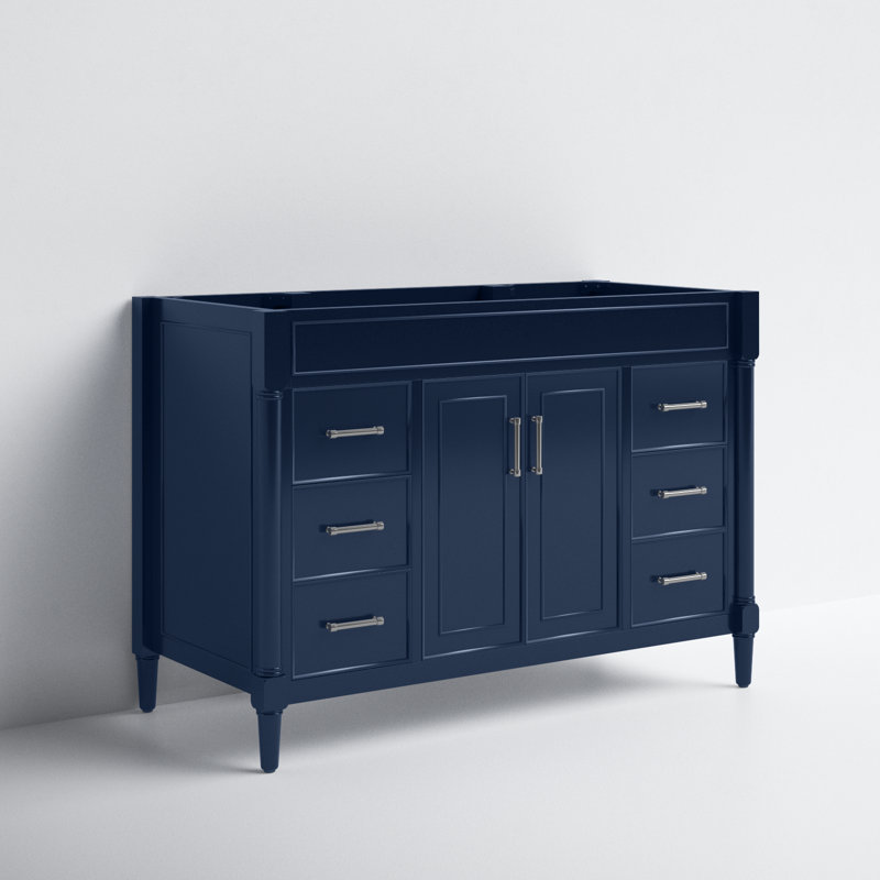 Addison 48'' Single Bathroom Vanity Base, Navy Blue