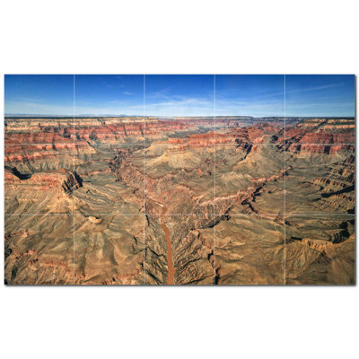 Murale en céramique satinée Canyon Photo 12 po x 12 po