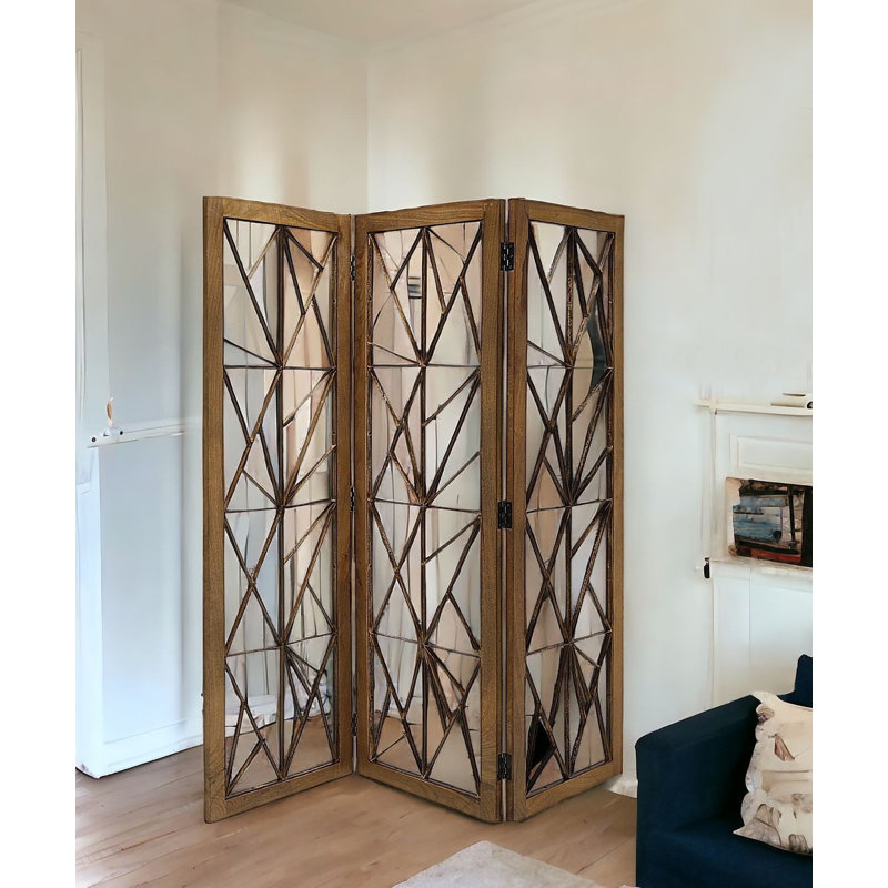 Florida 72" Brown Panel Screen Room Divider