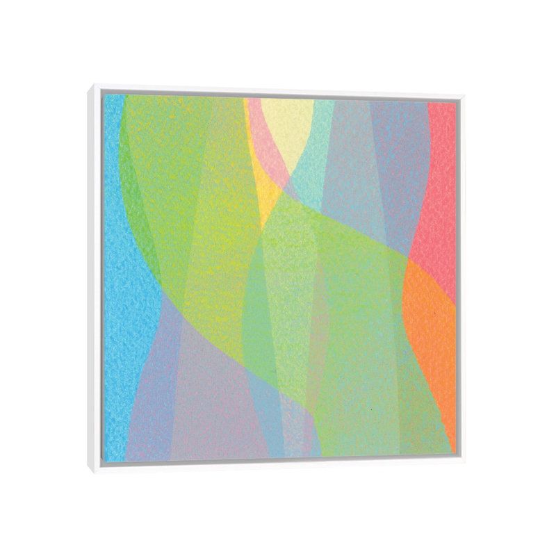 Marshmallow - reproduction d'art murale - toile encadrée, 26 po x 26 po, Toile avec cadre, Blanc