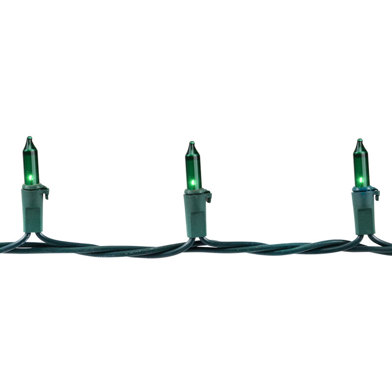 Commercial Grade Mini Christmas String Lighting, Green