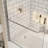 Bath Tub Pivot Shower Screen, With 1/4" Tempered Glass And Towel Bar  3458