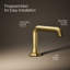 Occasion Sink with Straight Design Single Hole Bathroom Faucet with Drain Assembly-1275368712