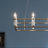 6 - Light Steel Dimmable Kitchen Island Square / Rectangle Chandelier-11120596