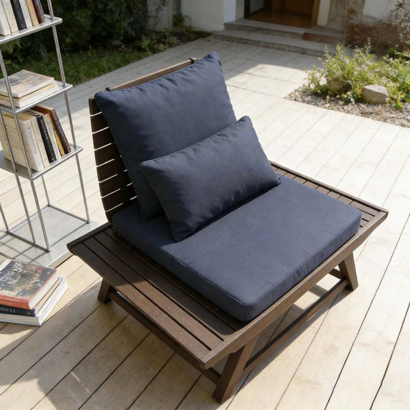 CHAISE CLUB EXTÉRIEURE, Gris foncé