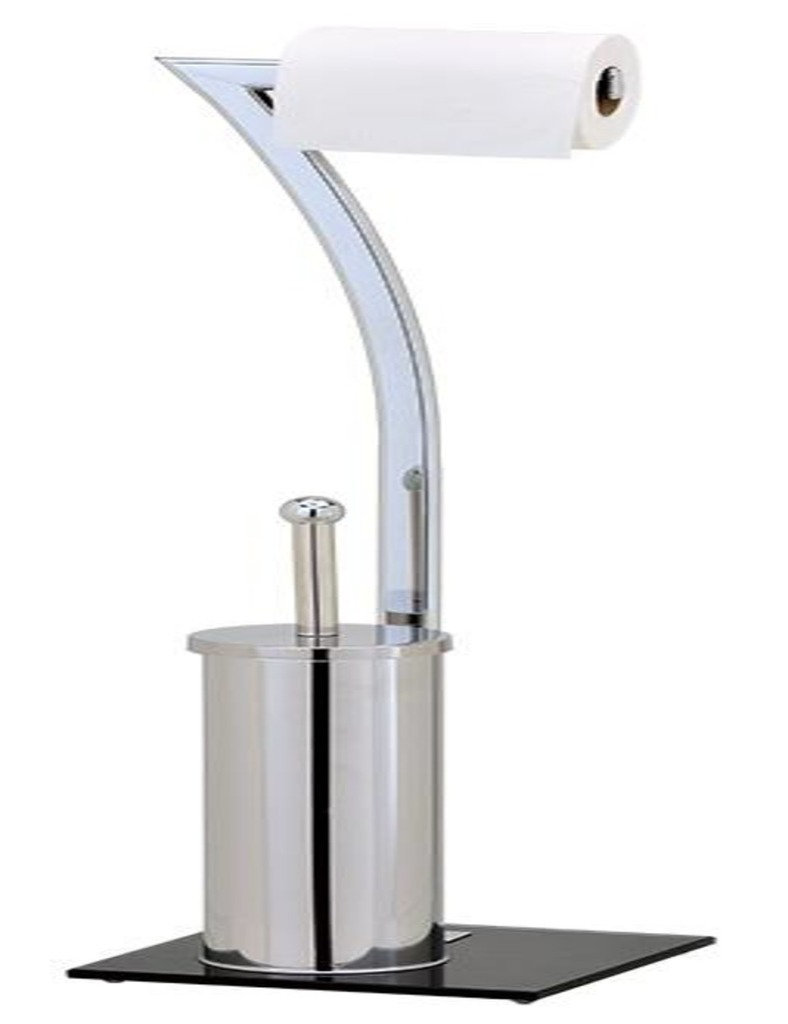 Free-Standing Toilet Roll & Brush Holder
