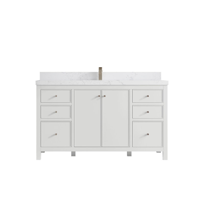 Meuble-lavabo simple 60 po avec plateau Chicago, Empira