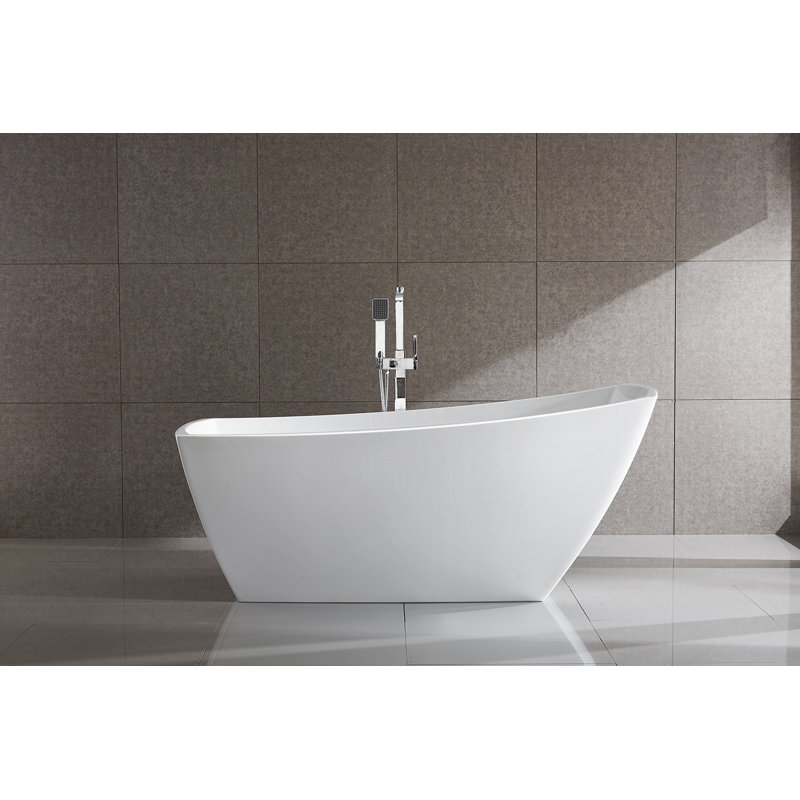 Toulouse 66.9'' x 31.1'' Soaking Acrylic Bathtub