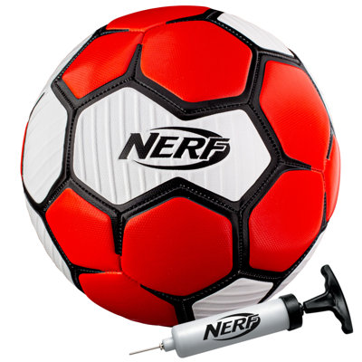 Ballon de soccer Nerf Proshot - ligue officielle taille 3 - cousu à la main pour un look authentique - pompe incluse