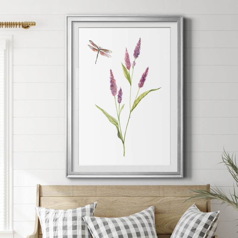Wildflower Botanical IV - Cadre photo, reproduction d'art sur papier, H 26,5 po x l 36,5 po x P 1,5 po, Feuille argentée