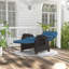 Wicker Outdoor Lounge Chair-1199795882