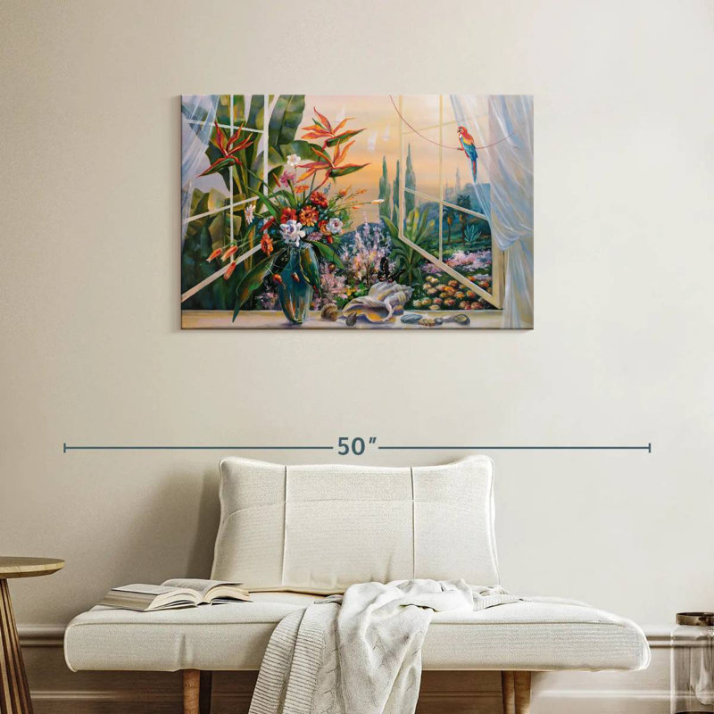Lilie Window, 24" H x 36" W