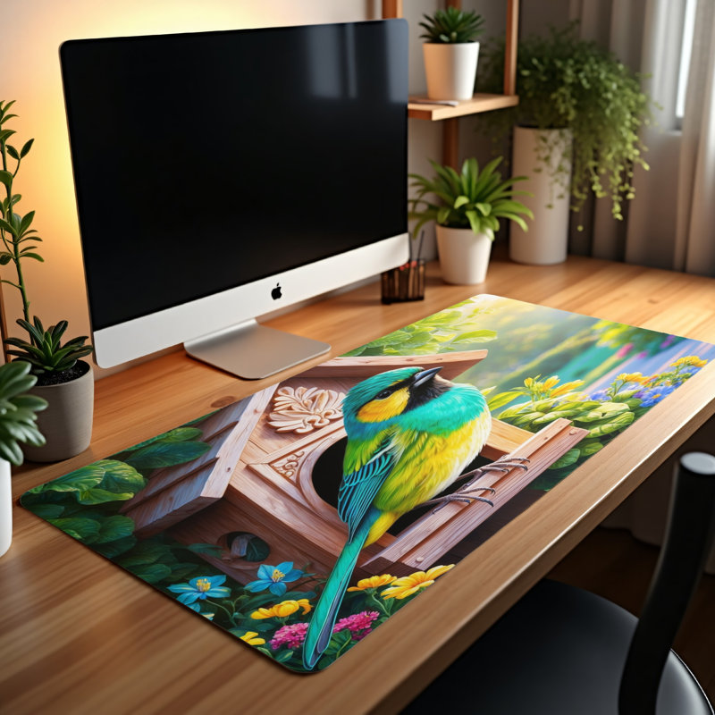 Polyester Desk Pad, 14.4x12.1