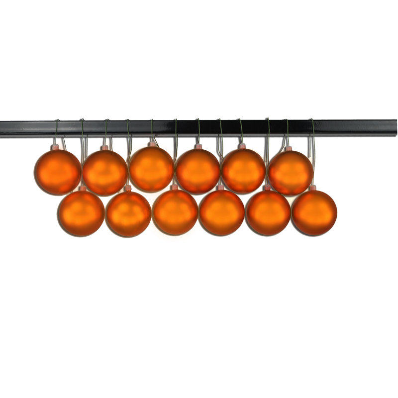 Ornement boule solide, Orange