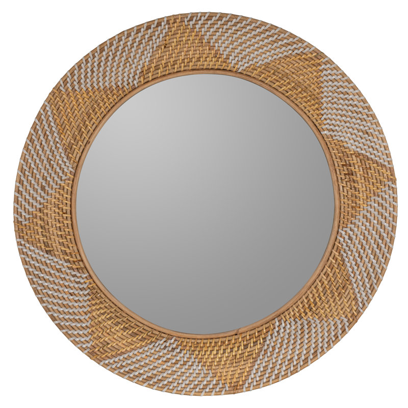 George Round Rattan Mirror