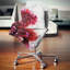 Coussin décoratif imprimé floral rouge foncé-29893466-29893463
