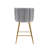 Latefa Upholstered Counter Stool with Metal Frame-284612852