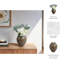 Vase moderne en céramique et en porcelaine avec embouchure sculptée et profil arrondi pour une décoration contemporaine-869032311