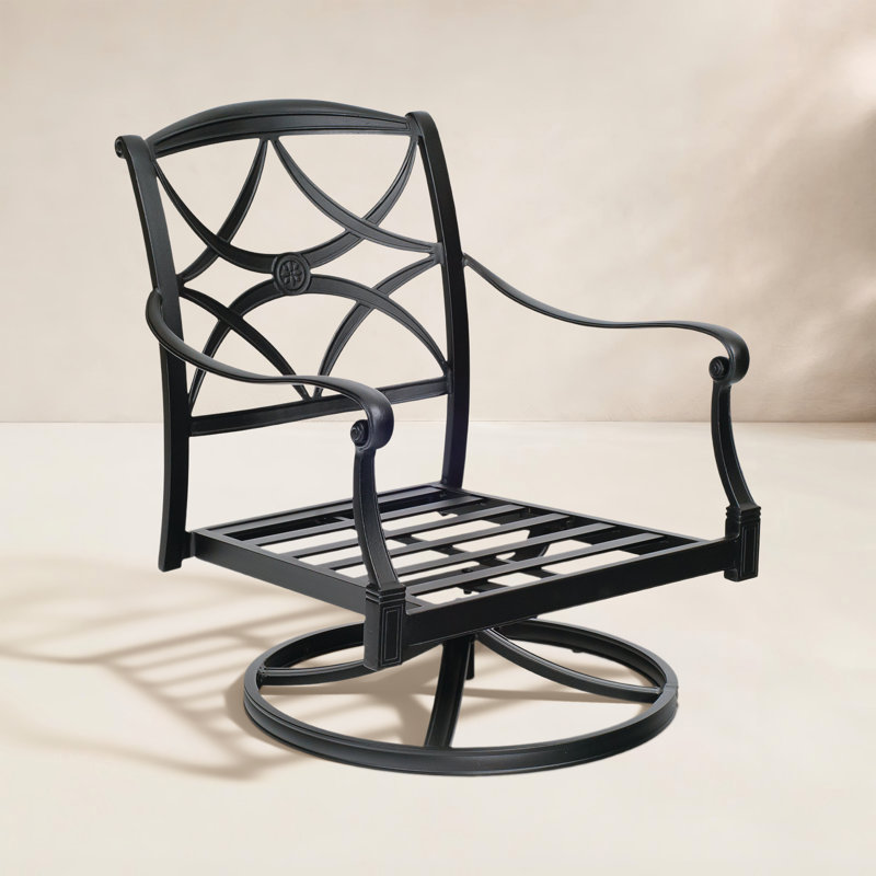 Wiltshire Outdoor Chair with Sunbrella® Cushions, Textured Black, Canvas Navy Sunbrella® Canvas