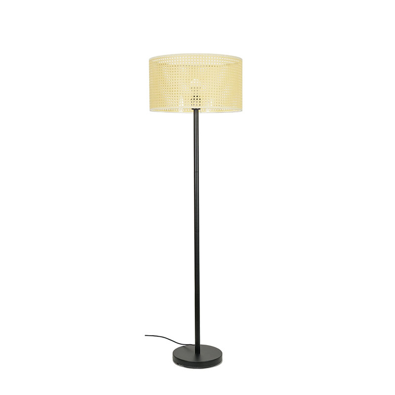 130cm Traditional Floor Lamp, Black
