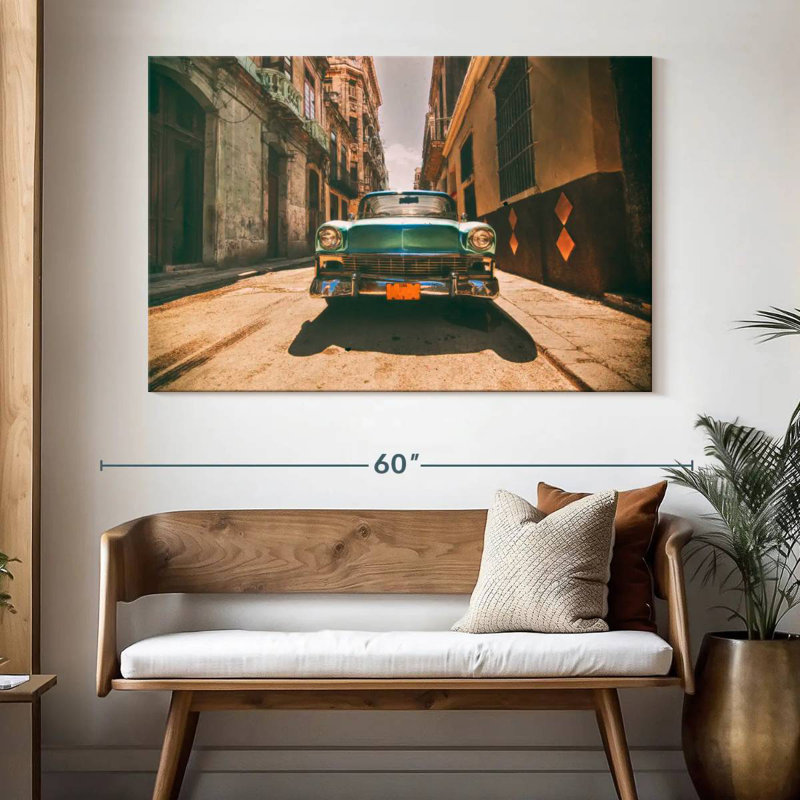 Voiture rétro Mehar Havana Street, H 34 po x l 51 po