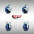 Caster Set with Ball Bearings
